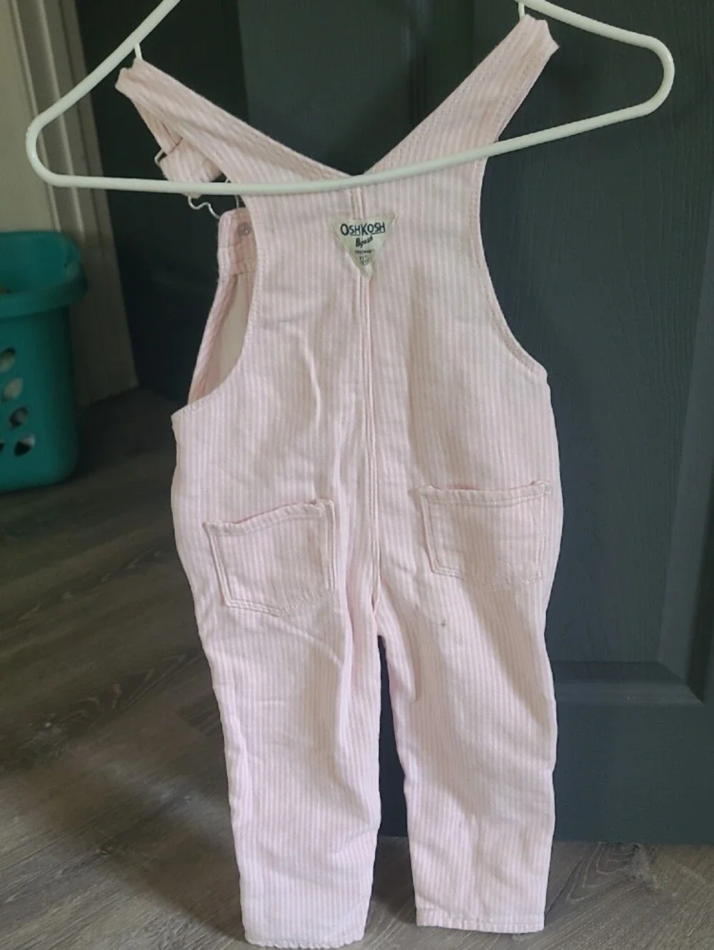 OshKosh B'gosh Light Pink Corduroy Jumper Overalls